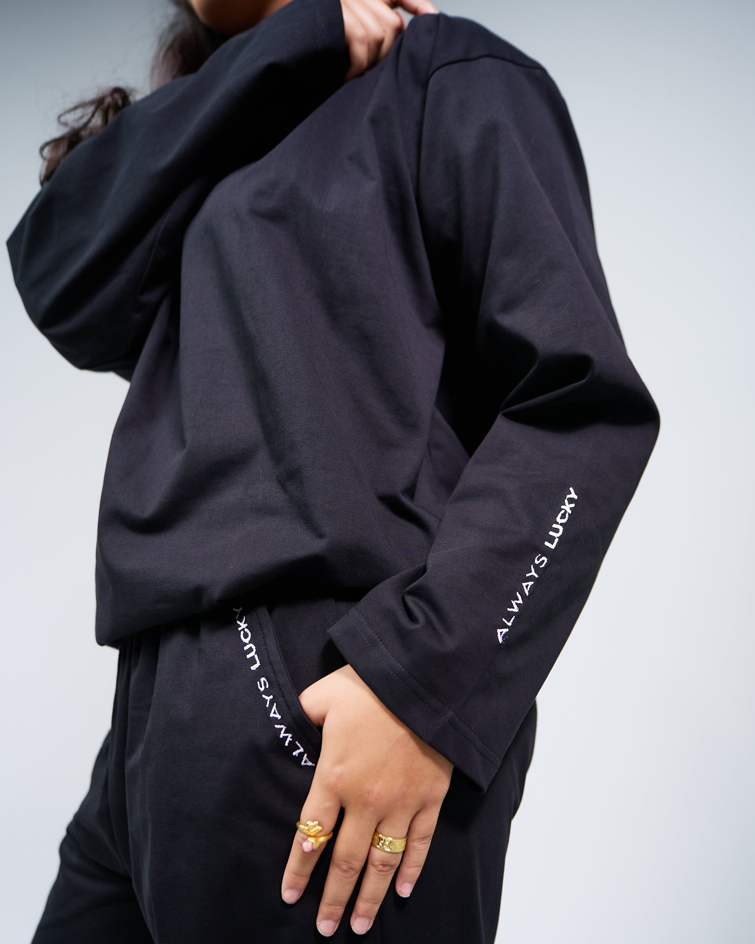 Noir Lucky Fit Oversized Unisex Top